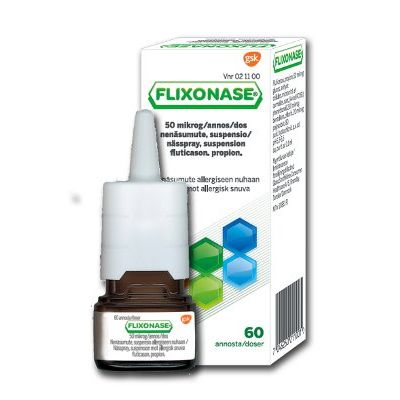 FLIXONASE nenäsumute, suspensio 50 mikrog/annos 60 annosta
