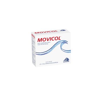 MOVICOL 20 kpl jauhe oraaliliuosta varten, annospussi