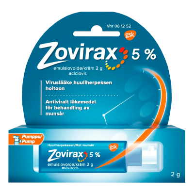 ZOVIRAX 5 % 2 g emulsiovoide pumppu