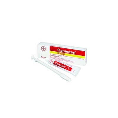 CANESTEN KOMBI 500 mg + 10 mg/g 1 + 20 g emulsiovoide + emätinpuikko, tabletti
