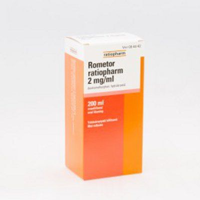 ROMETOR RATIOPHARM 2 mg/ml 200 ml oraaliliuos