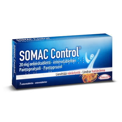 SOMAC CONTROL enterotabletti 20 mg 7 fol