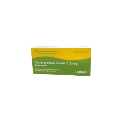 DESLORATADINE SANDOZ tabletti, kalvopäällysteinen 5 mg 10 fol