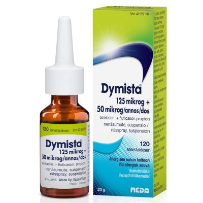 DYMISTA nenäsumute, suspensio 125/50 mikrog/annos 120 annosta
