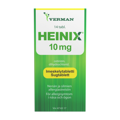 HEINIX imeskelytabletti, puristettu 10 mg 14 fol