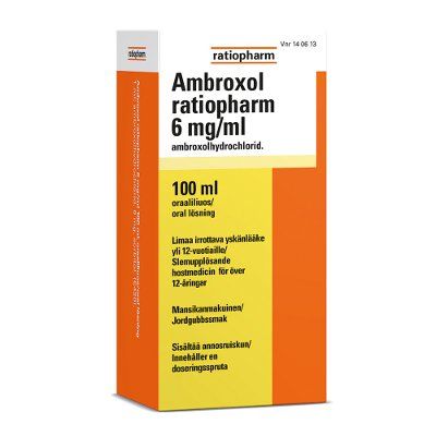 AMBROXOL RATIOPHARM oraaliliuos 6 mg/ml 100 ml