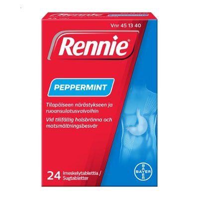 RENNIE PEPPERMINT 24 fol imeskelytabletti