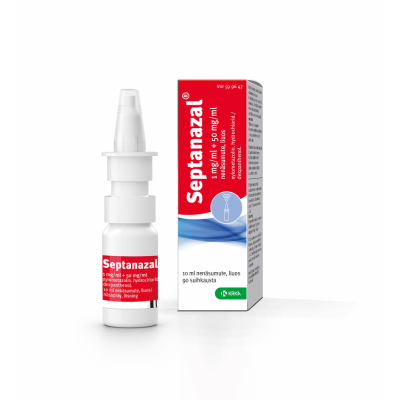 SEPTANAZAL 1/50 mg/ml 10 ml nenäsumute, liuos