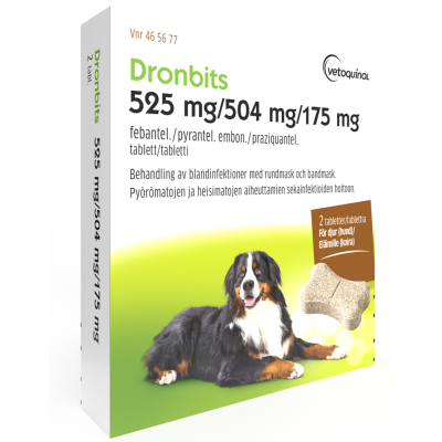 DRONBITS 525 mg / 504 mg / 175 mg 2 fol tabletti