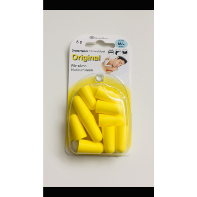 SwedSafe Original korvatulppa (M/L) 8x5 paria