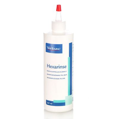 Virbac Hexarinse vet liuos 237 ml