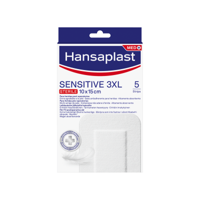 Hansaplast Sensitive 3XL 10x15cm 5 kpl