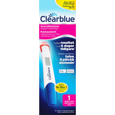 Clearblue raskaustesti Digital Ultra Early 1 kpl