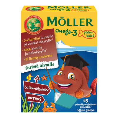 Möller Omega-3 Pikkukalat Colanmakuinen 45 KPL
