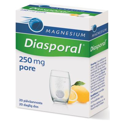 Diasporal magnesium 250 Aktiv poretabletti 20 kpl
