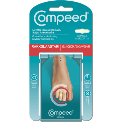 Compeed Rakkolaastari varpaat 8 kpl