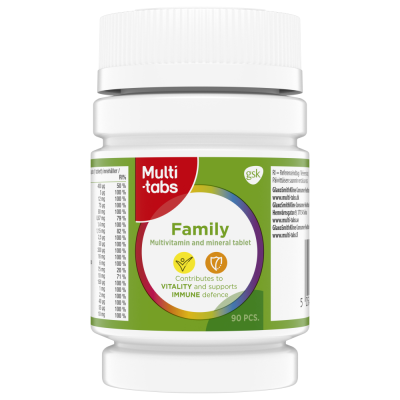 Multi-tabs Family Monivitamiini 90 kpl