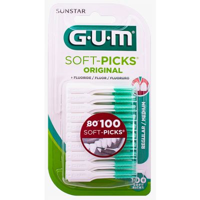 GUM SOFT-PICKS ORIGINAL REGULAR REFILL 100 KPL