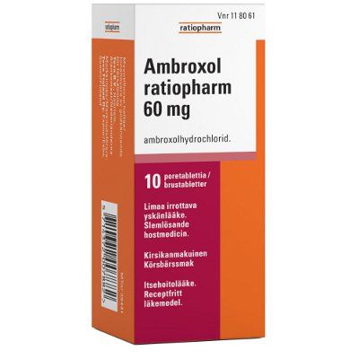 AMBROXOL RATIOPHARM 60 mg 10 kpl poretabletti