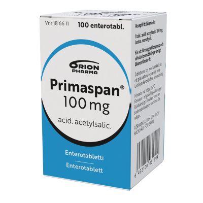 PRIMASPAN 100 mg 100 kpl enterotabletti