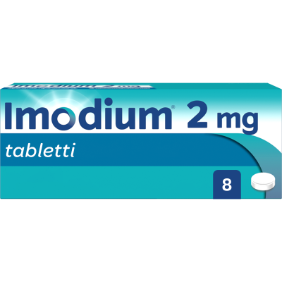 IMODIUM tabletti, kalvopäällysteinen 2 mg 8 fol