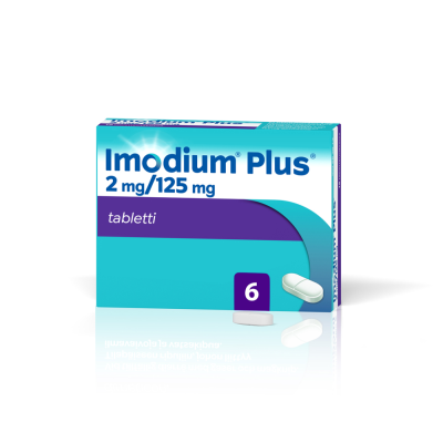 IMODIUM PLUS tabletti 2/125 mg 6 fol