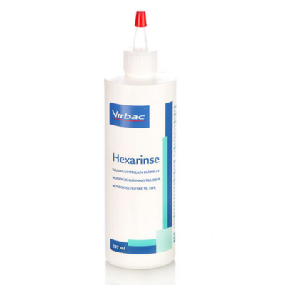 Virbac Hexarinse vet liuos 237 ml