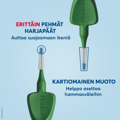 Plackers Gentle Brush XL 0.8 hammasväliharja 6 kpl