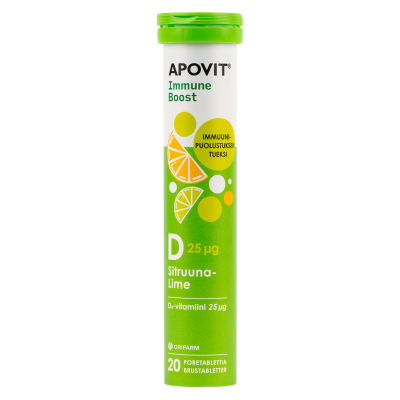 Apovit D-vitamiinipore sitr-lime 20tabl 20 tabl