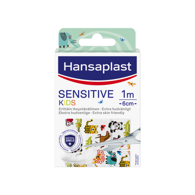 Hansaplast Sensitive Kids 10cm x 6cm (me 10) 10 kpl
