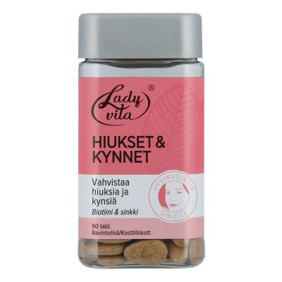 LadyVita Hiukset & Kynnet ravintolisä 90 tabl