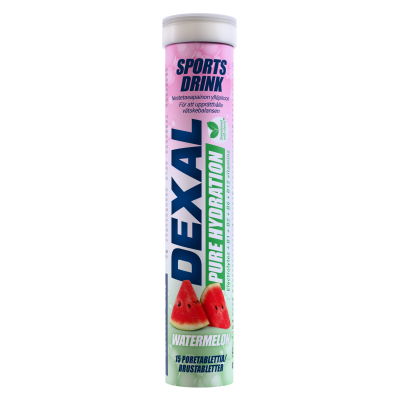 Dexal Pure Hydration vesimeloni poretabletti 15 kpl