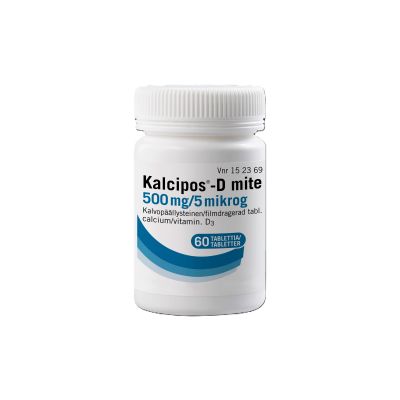 KALCIPOS-D MITE 500 mg/5 mikrog 60 kpl tabletti, kalvopäällysteinen