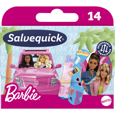 Salvequick Barbie lastenlaastari 14 kpl