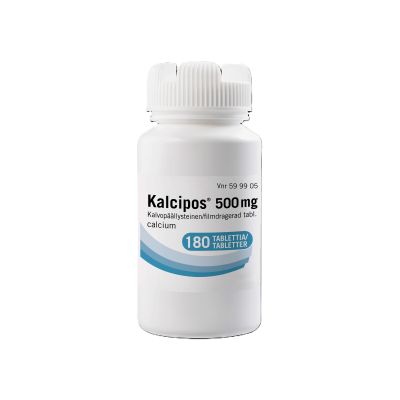 KALCIPOS tabletti, kalvopäällysteinen 500 mg 180 kpl