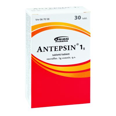 ANTEPSIN tabletti 1 g 30 fol