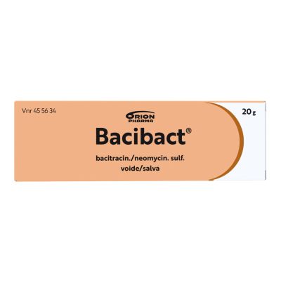 BACIBACT 500 IU/g+5 mg/g 20 g voide