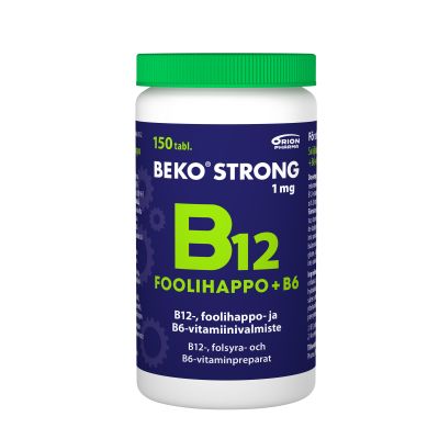 Beko Strong B12+foolihappo+B6 150 tabl