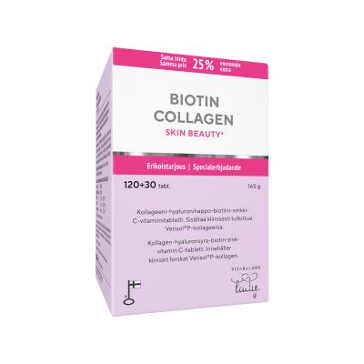 Biotin Collagen kampanjapakkaus 150 tablettia