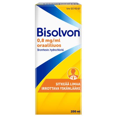 BISOLVON 0,8 mg/ml 200 ml oraaliliuos