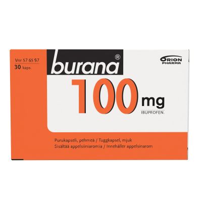 BURANA 100 mg 30 fol purukapseli, pehmeä