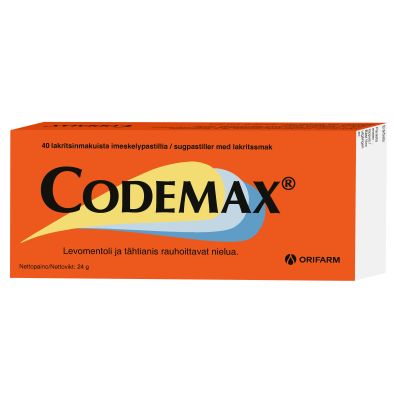 Codemax imeskeltävä pastilli 40 FOL