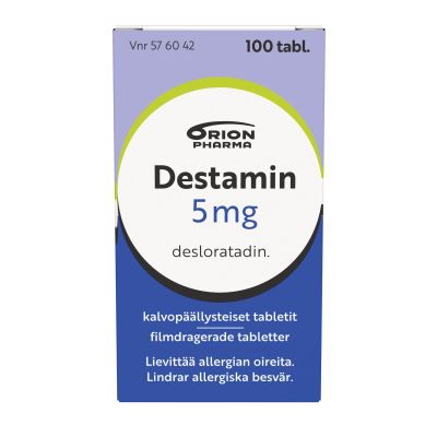 DESTAMIN tabletti, kalvopäällysteinen 5 mg 100 fol