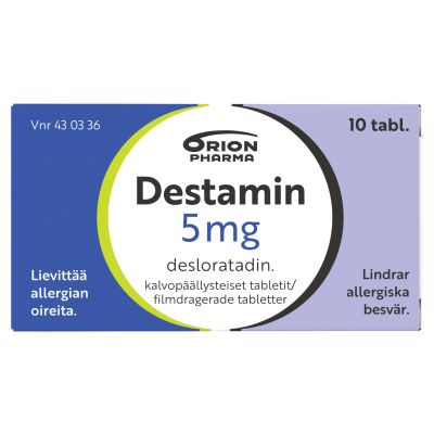 DESTAMIN 5 mg 10 fol tabletti, kalvopäällysteinen