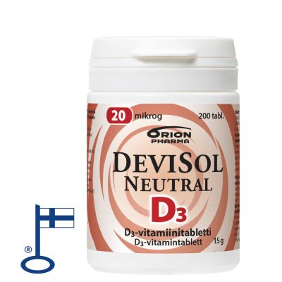 Devisol Neutral 20 mikrog nielt&auml;v&auml; 200 tabl