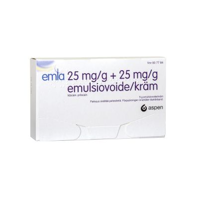 EMLA 25/25 mg/g 5 g emulsiovoide