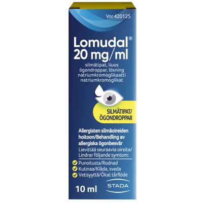LOMUDAL 20 mg/ml 10 ml silmätipat, liuos