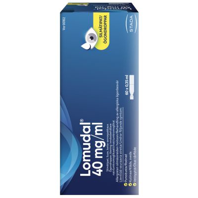 LOMUDAL silmätipat, liuos, kerta-annospakkaus 40 mg/ml 60 x 0,35 ml
