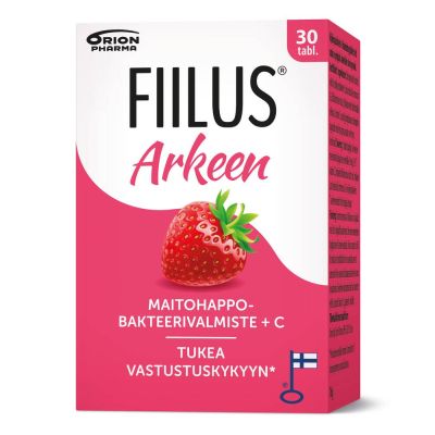 Fiilus Arkeen +C Mansikka 30 purutabl