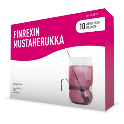 FINREXIN MUSTAHERUKKA 350/30/300 mg 10 x 5 g jauhe